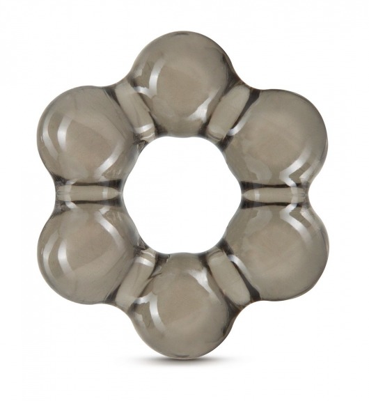 Дымчатое эрекционное кольцо Stay Hard Thick Bead Cock Ring - Blush Novelties - в Шахтах купить с доставкой