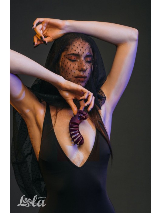 Мужской пояс верности бордового цвета Romello - Lola Games - купить с доставкой в Шахтах