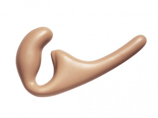 Бежевый безремневой страпон Seduction - 20,5 см. - Lola Games - купить с доставкой в Шахтах
