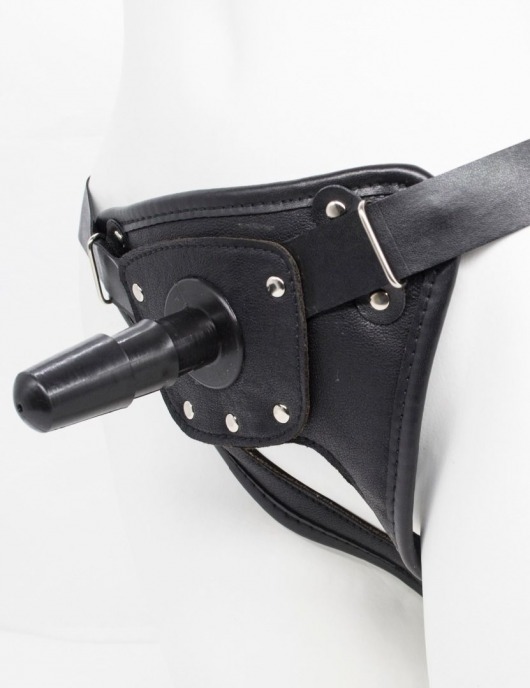Черный пояс для насадок CLASS STRAP Restyling - LOVETOY (А-Полимер) - купить с доставкой в Шахтах