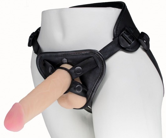 Пояс харнесс BEST UNI strap с 2 насадками - 18 и 22 см. - LOVETOY (А-Полимер) - купить с доставкой в Шахтах