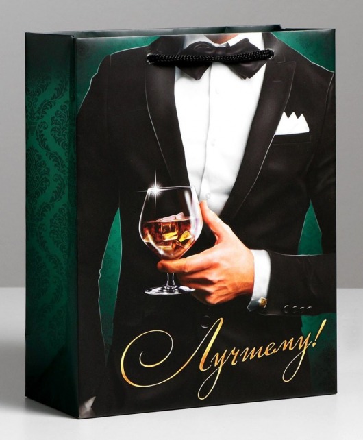 Бумажный пакет «Лучшему!» - 23 х 27 см. - Сима-Ленд - купить с доставкой в Шахтах