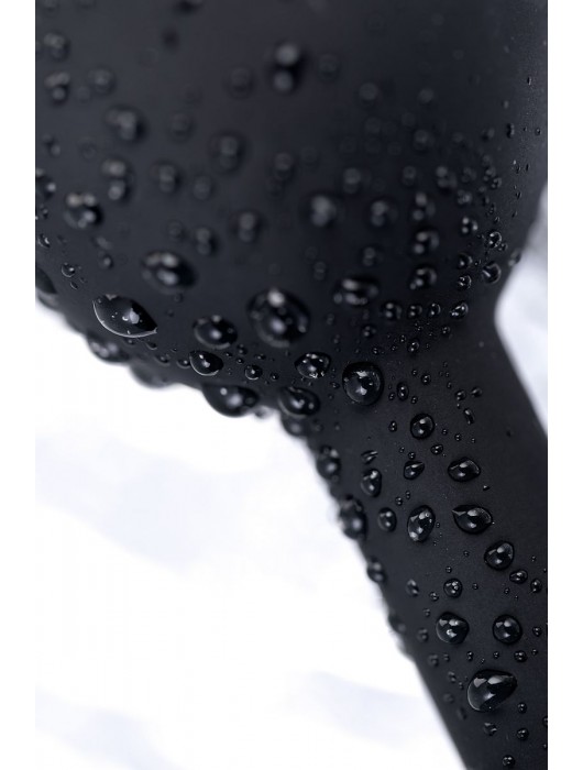 Черная анальная втулка с прозрачным стразом - 7,2 см. - POPO Pleasure - купить с доставкой в Шахтах