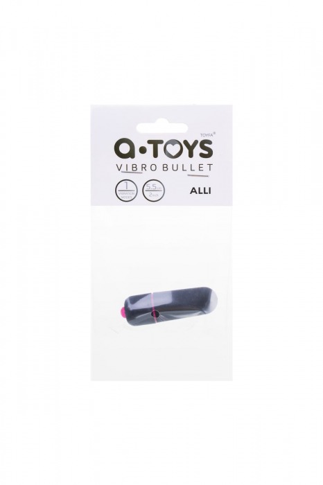 Черная вибропуля A-Toys Alli - 5,5 см. - A-toys