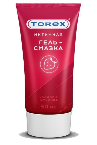 Смазка на водной основе TOREX  Сладкая клубника  - 50 мл. - Torex - купить с доставкой в Шахтах
