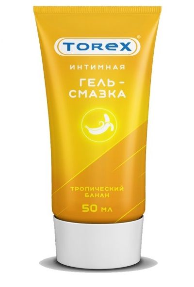 Смазка на водной основе TOREX  Тропический банан  - 50 мл. - Torex - купить с доставкой в Шахтах