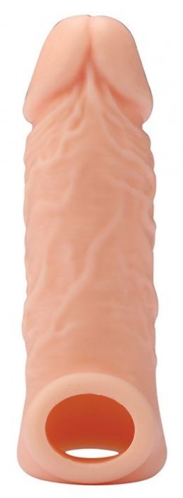 Телесная насадка EXTENDER WITH BALL STRAP 5.5 - 14 см. - Dream Toys - в Шахтах купить с доставкой