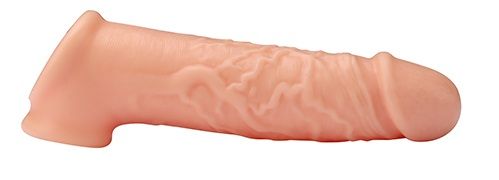 Телесная насадка EXTENDER WITH BALL STRAP 6.5 - 17 см. - Dream Toys - в Шахтах купить с доставкой