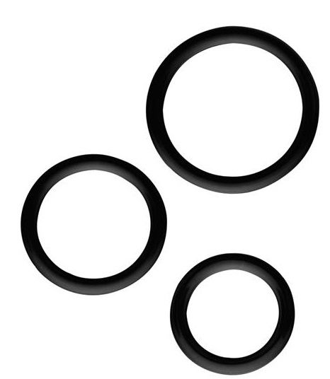 Набор из 3 эрекционных колец SILICONE COCKRINGS - Dream Toys - в Шахтах купить с доставкой