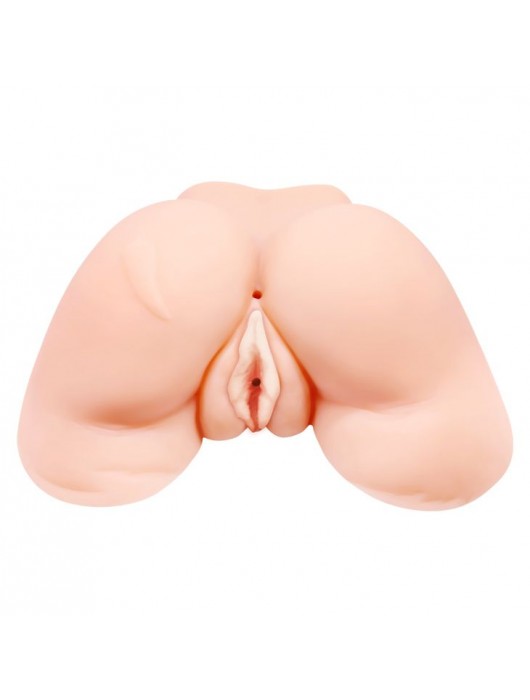 Телесная вибровагина Julie с 2 рабочими отверстиями - Baile - в Шахтах купить с доставкой