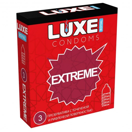 Текстурированные презервативы LUXE Royal Extreme - 3 шт. - Luxe - купить с доставкой в Шахтах