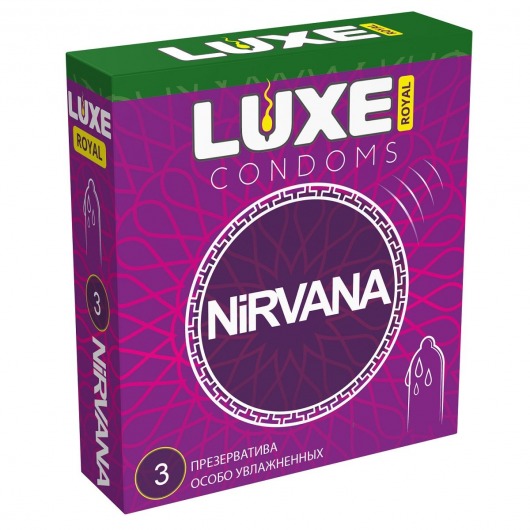 Презервативы с увеличенным количеством смазки LUXE Royal Nirvana - 3 шт. - Luxe - купить с доставкой в Шахтах