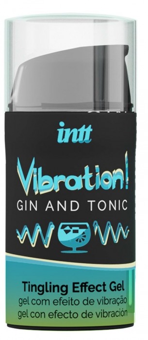 Жидкий интимный гель с эффектом вибрации Vibration! Gin   Tonic - 15 мл. - INTT - купить с доставкой в Шахтах