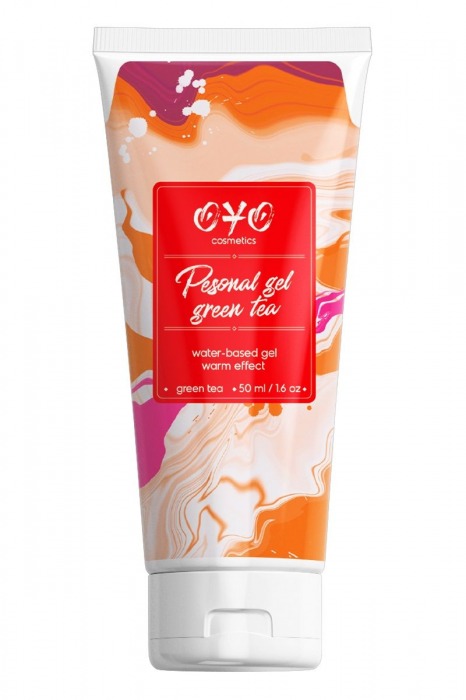 Интимная смазка на водной основе с согревающим эффектом OYO Personal Gel Green Tea - 50 мл. - OYO - купить с доставкой в Шахтах