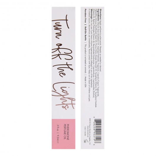 Парфюмерное масло с феромонами Turn Off The Lights с цветочно-восточным ароматом - 9,2 мл. -  - Магазин феромонов в Шахтах