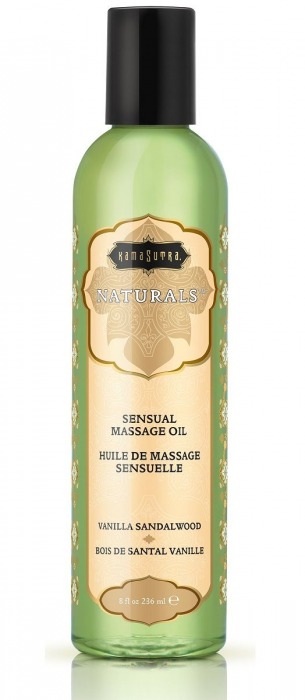 Массажное масло Naturals Vanilla Sandalwood с ароматом ванили и сандала - 236 мл. - Kama Sutra - купить с доставкой в Шахтах