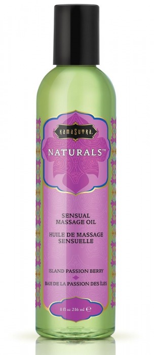 Массажное масло Naturals Island Passion Berry с ароматом тропических фруктов - 236 мл. - Kama Sutra - купить с доставкой в Шахтах