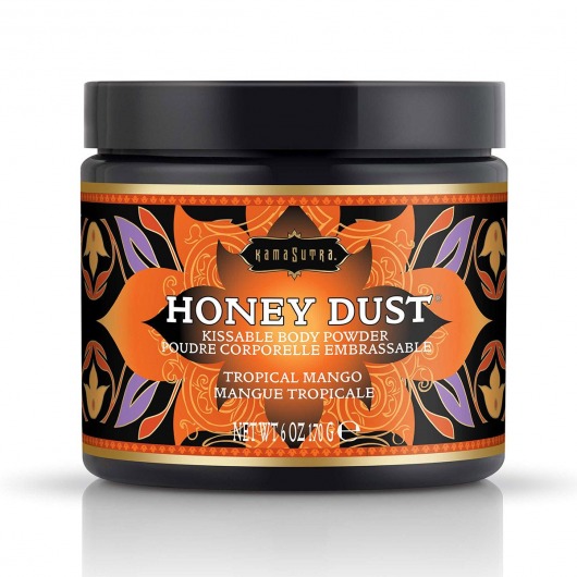 Пудра для тела Honey Dust Body Powder с ароматом манго - 170 гр. - Kama Sutra - купить с доставкой в Шахтах