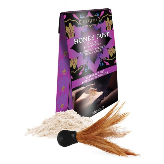 Пудра для тела Honey Dust Body Powder с ароматом малины - 28 гр. - Kama Sutra - купить с доставкой в Шахтах