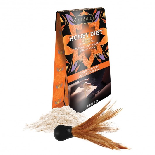 Пудра для тела Honey Dust Body Powder с ароматом манго - 28 гр. - Kama Sutra - купить с доставкой в Шахтах