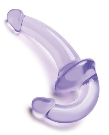 Фиолетовый безремневой страпон Strapless Strap-On - Lux Fetish - купить с доставкой в Шахтах
