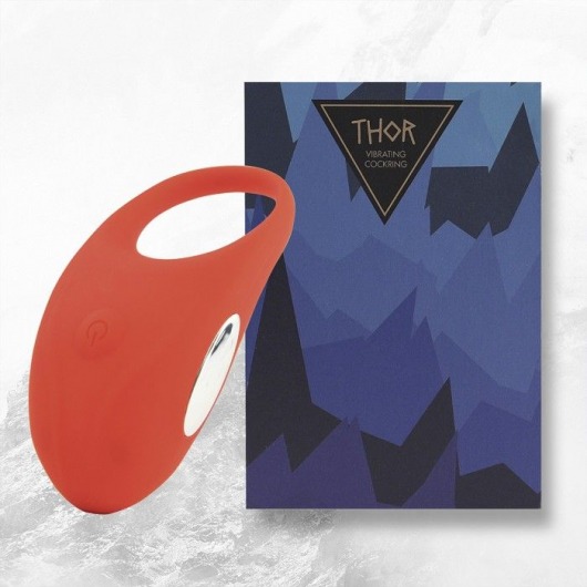 Красное кольцо с вибрацией Thor Cockring - FeelzToys - в Шахтах купить с доставкой