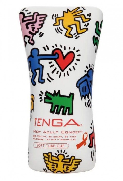 Мастурбатор-туба Keith Haring Soft Tube CUP - Tenga - в Шахтах купить с доставкой