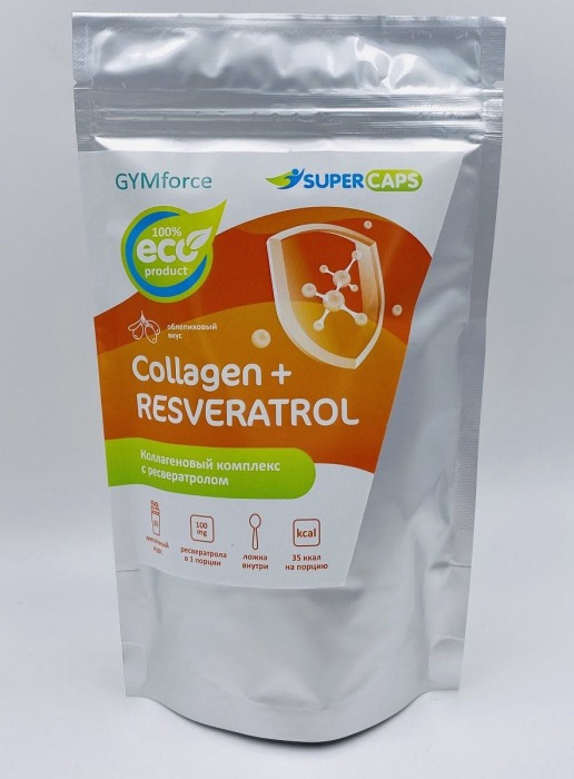 Натуральный коллаген с ресвератролом GYMforce Collagen+ - 150 гр. - SuperCaps - купить с доставкой в Шахтах