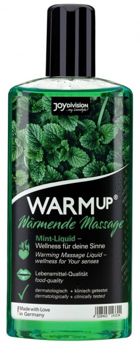 Массажное масло WARMup Mint с ароматом мяты - 150 мл. - Joy Division - купить с доставкой в Шахтах