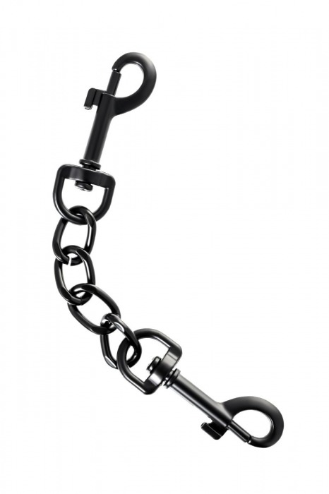 Узкие черные наручники на сцепке - ToyFa - купить с доставкой в Шахтах