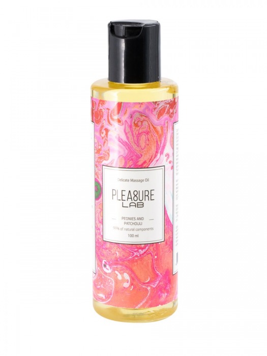 Массажное масло Pleasure Lab Delicate с ароматом пиона и пачули - 100 мл. - Pleasure Lab - купить с доставкой в Шахтах