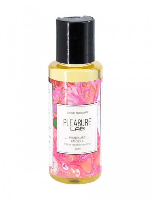 Массажное масло Pleasure Lab Delicate с ароматом пиона и пачули - 50 мл. - Pleasure Lab - купить с доставкой в Шахтах