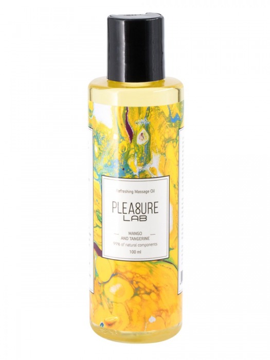 Массажное масло Pleasure Lab Refreshing с ароматом манго и мандарина - 100 мл. - Pleasure Lab - купить с доставкой в Шахтах