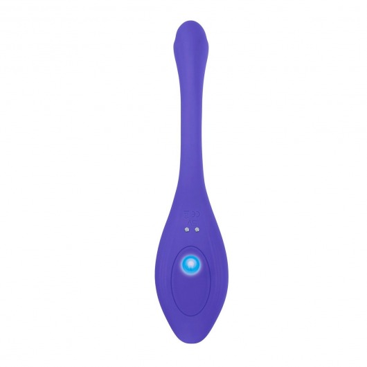 Фиолетовый гибкий вибростимулятор с пультом ДУ Anywhere Vibe - Evolved