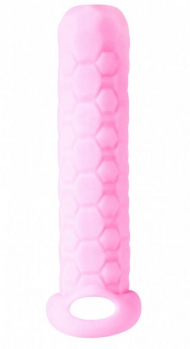 Розовый фаллоудлинитель Homme Long - 13,5 см. - Lola Games - в Шахтах купить с доставкой