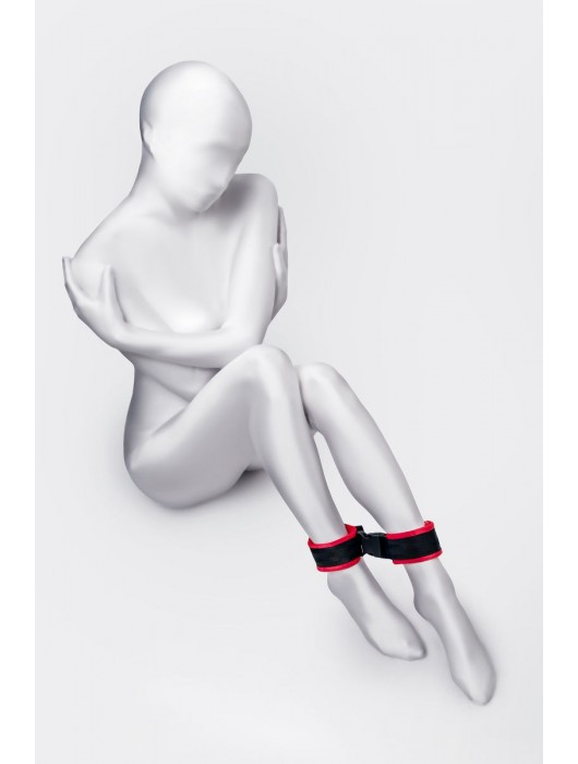 Красно-черные велюровые оковы Anonymo - ToyFa - купить с доставкой в Шахтах