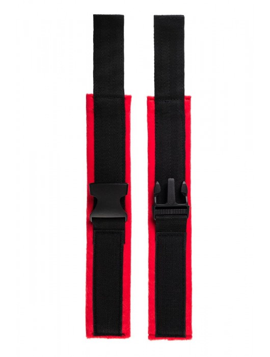 Красно-черные велюровые оковы Anonymo - ToyFa - купить с доставкой в Шахтах