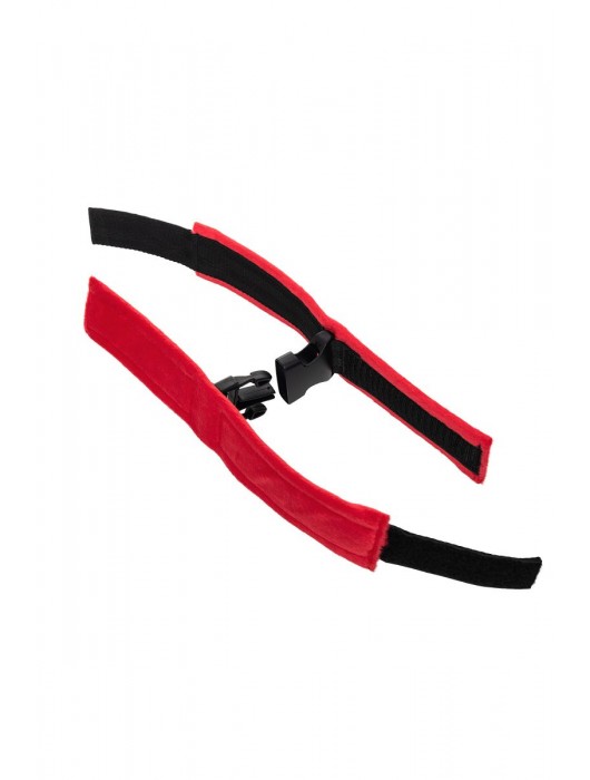 Красно-черные велюровые оковы Anonymo - ToyFa - купить с доставкой в Шахтах