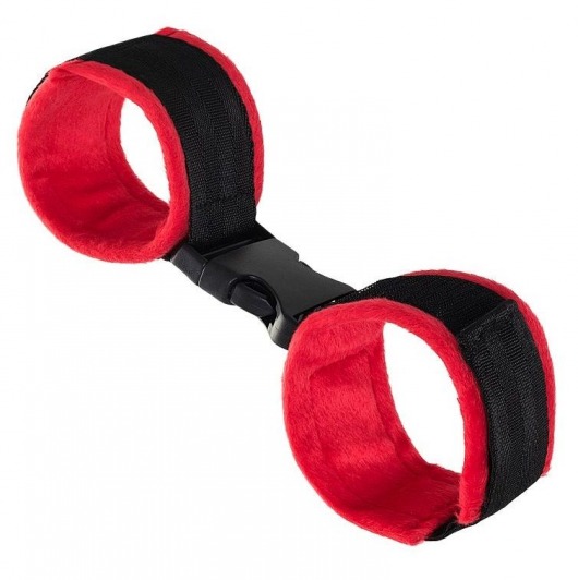 Красно-черные велюровые оковы Anonymo - ToyFa - купить с доставкой в Шахтах