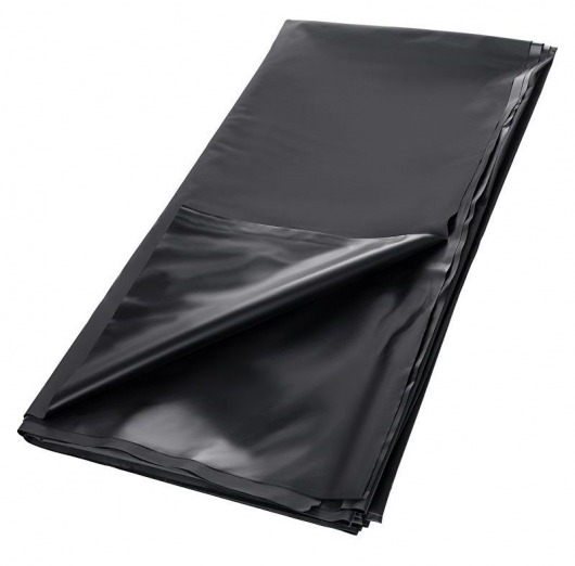 Черная простыня для секса из ПВХ - 220 х 200 см. - ToyFa - купить с доставкой в Шахтах