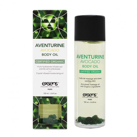 Органическое массажное масло AVENTURINE AVOCADO - 100 мл. - Exsens - купить с доставкой в Шахтах
