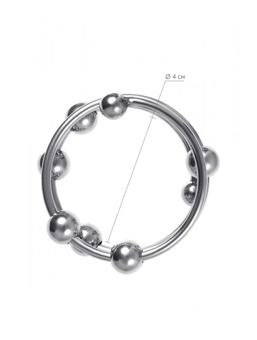 Большое металлическое кольцо под головку пениса - ToyFa - купить с доставкой в Шахтах