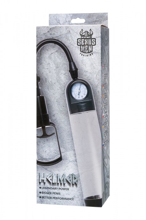 Прозрачная механическая помпа Helmer с манометром - Sexus - в Шахтах купить с доставкой