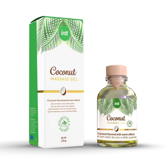 Массажный гель с ароматом кокоса Coconut - 30 мл. - INTT - купить с доставкой в Шахтах
