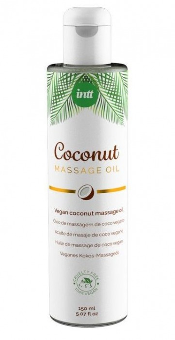 Массажное масло Vegan Coconut - 150 мл. - INTT - купить с доставкой в Шахтах