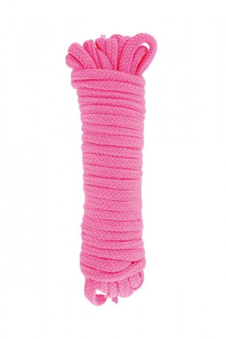 Розовая веревка для связывания Sweet Caress Rope - 10 метров - Sweet Caress - купить с доставкой в Шахтах