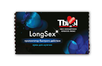 Пролонгирующий крем LongSex в одноразовой упаковке - 1,5 гр. - Биоритм - купить с доставкой в Шахтах