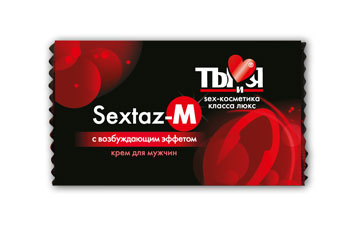 Возбуждающий крем Sextaz-M для мужчин в одноразовой упаковке - 1,5 гр. - Биоритм - купить с доставкой в Шахтах