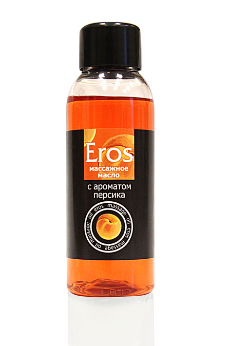 Массажное масло Eros exotic с ароматом персика - 50 мл. - Биоритм - купить с доставкой в Шахтах