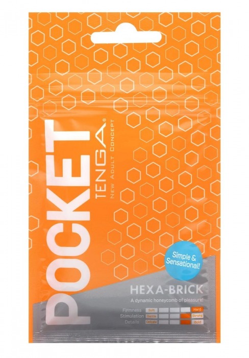 Карманный мастурбатор HEXA-BRICK - Tenga - в Шахтах купить с доставкой